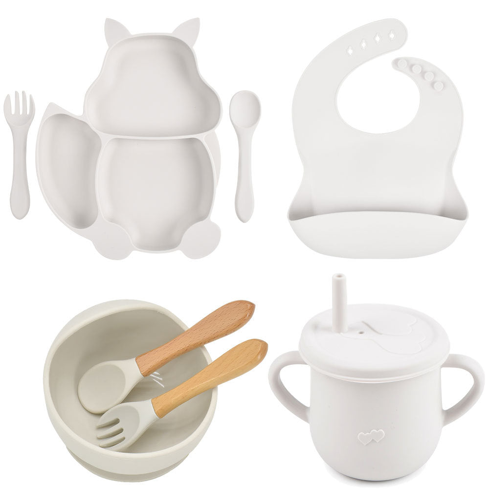 Silicone Baby Feeding & Training Tableware Set