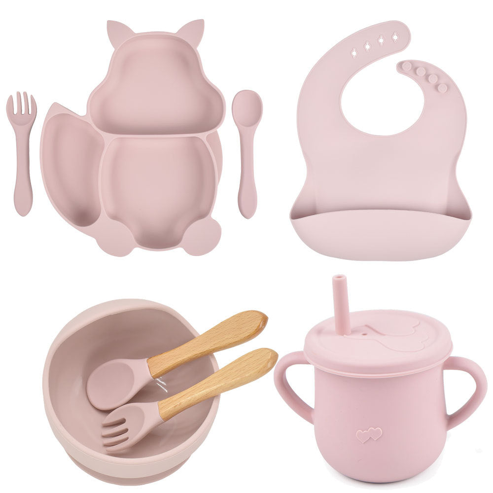 Silicone Baby Feeding & Training Tableware Set