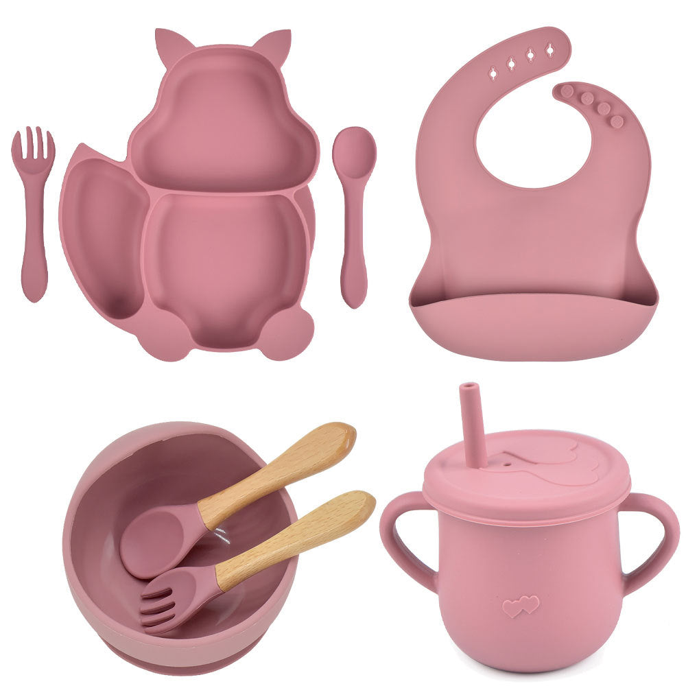 Silicone Baby Feeding & Training Tableware Set