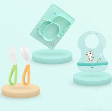 Baby Silicone Suction Bowl – Cartoon Learning Feeding Dish