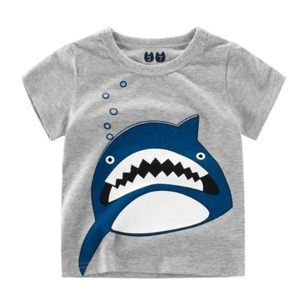 Boys Korean Style Cotton Short Sleeve T-Shirt
