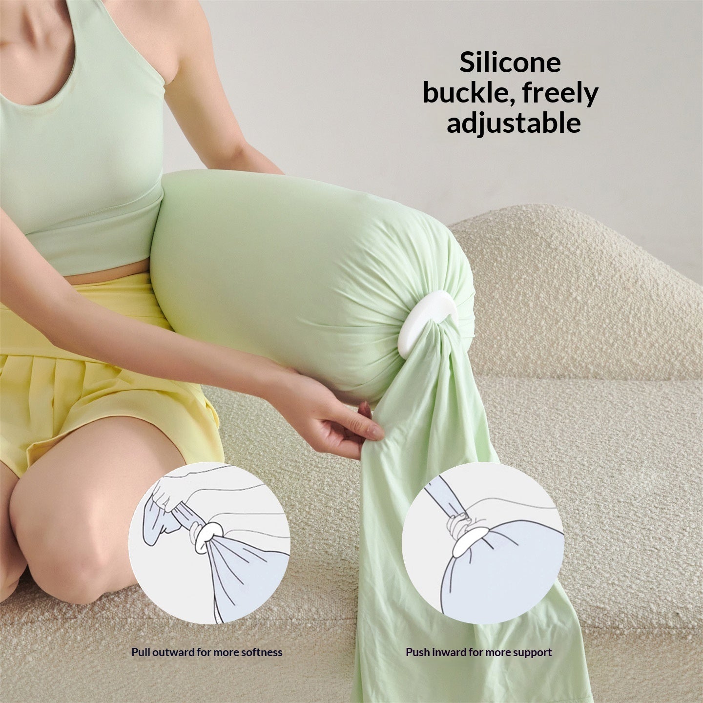 Multi-Functional Skin-Friendly Side-Sleeping Maternity Pillow