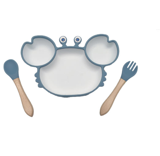 Silicone Non-Slip Baby Feeding Plate – Children’s Tableware Bowl