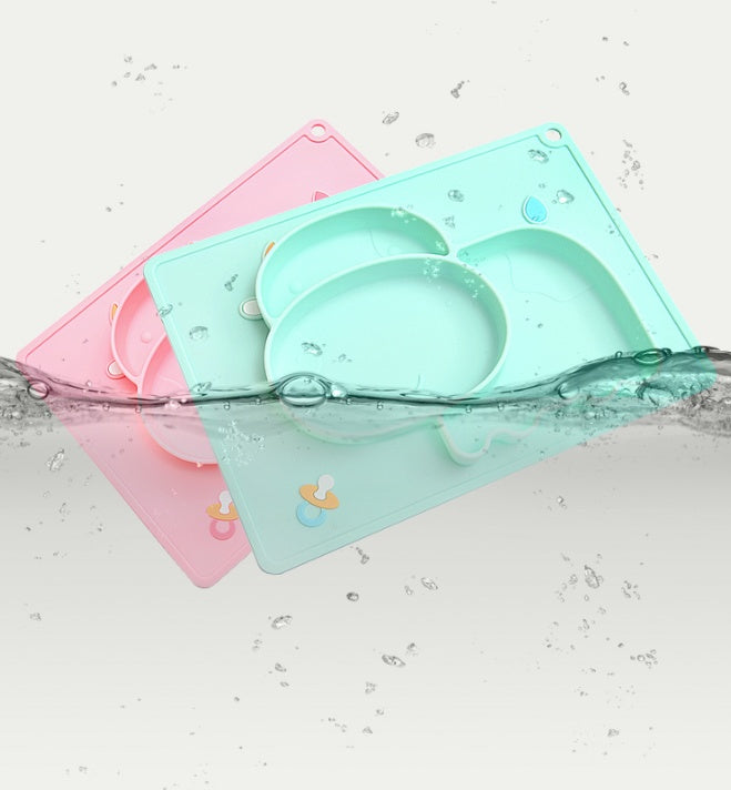 Baby Silicone Suction Bowl – Cartoon Learning Feeding Dish