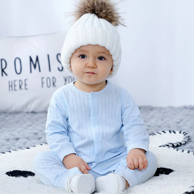 Cotton Baby Onesie – Newborn Spring & Autumn Pajamas