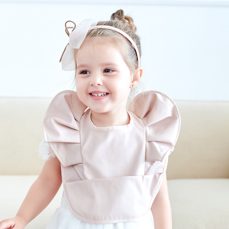 Waterproof Baby Feeding Bib with Rice Pocket