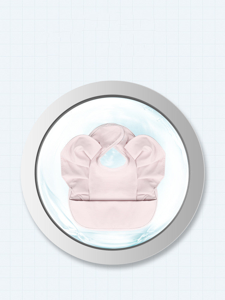 Waterproof Baby Feeding Bib with Rice Pocket