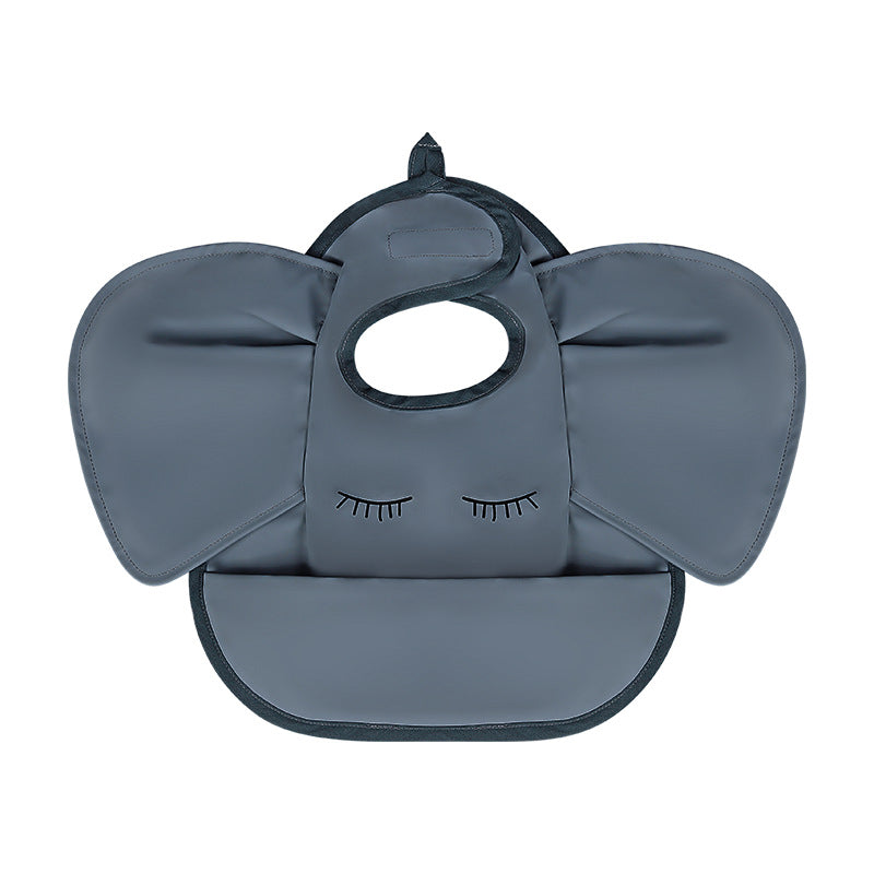Waterproof Baby Feeding Bib with Rice Pocket