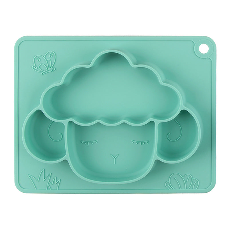 Baby Silicone Non-Slip Dinner Plate – Divided Feeding Bowl for Food Supplement