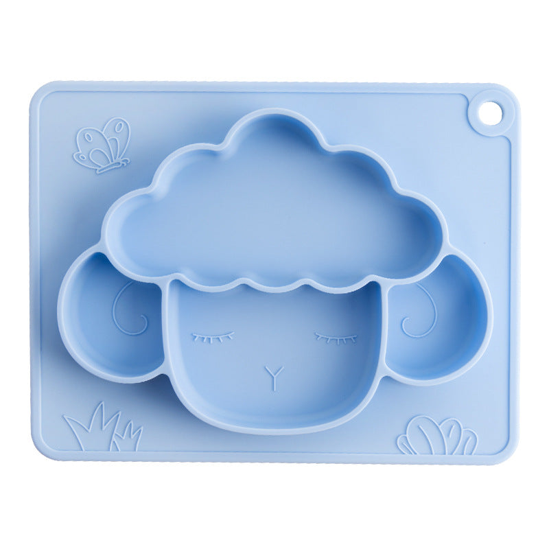 Baby Silicone Non-Slip Dinner Plate – Divided Feeding Bowl for Food Supplement