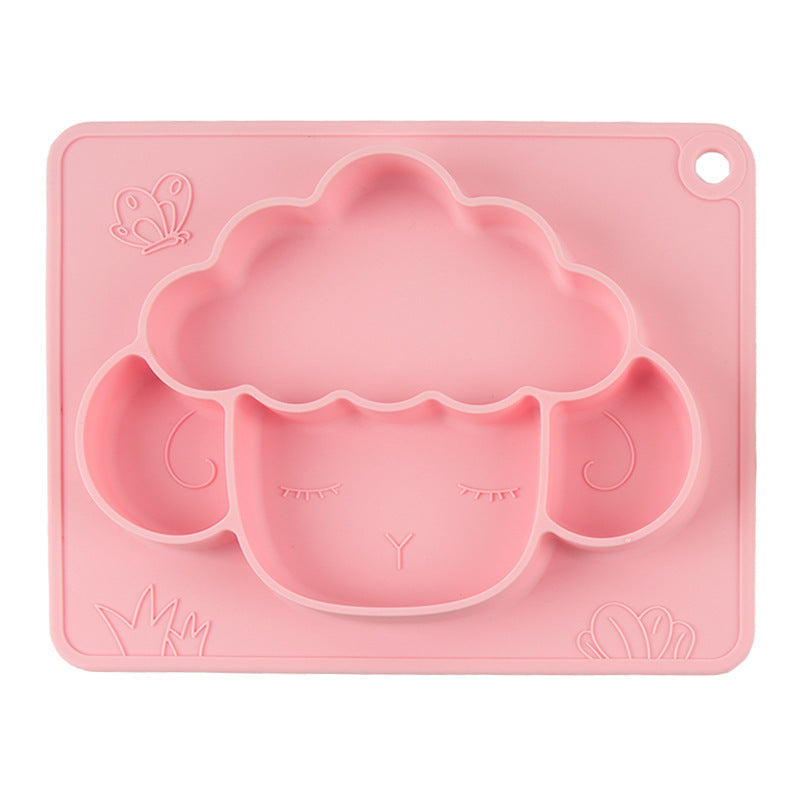 Baby Silicone Non-Slip Dinner Plate – Divided Feeding Bowl for Food Supplement