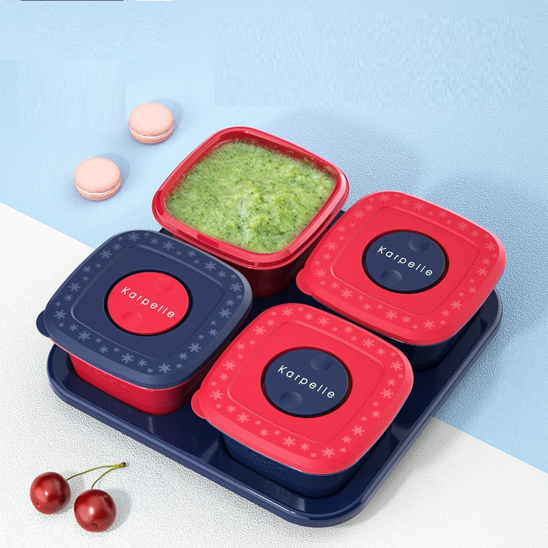 Portable Baby Snack & Tableware Storage Box