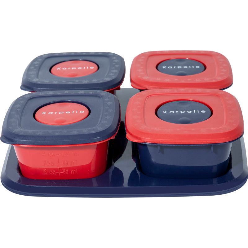 Portable Baby Snack & Tableware Storage Box