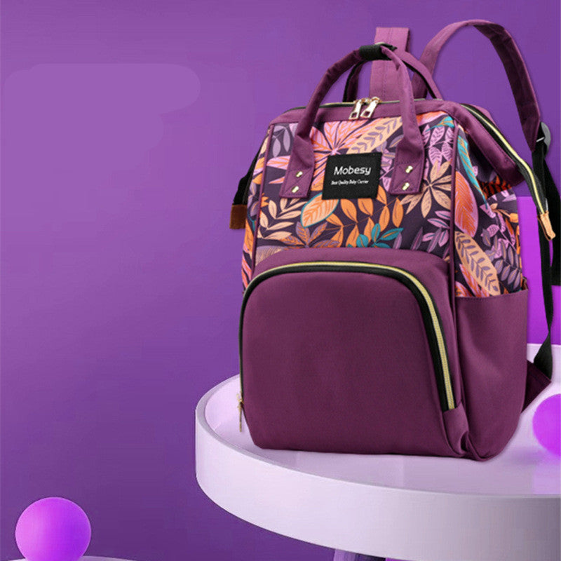 Multifunctional Baby & Mother Diaper Backpack – Bottle Organizer