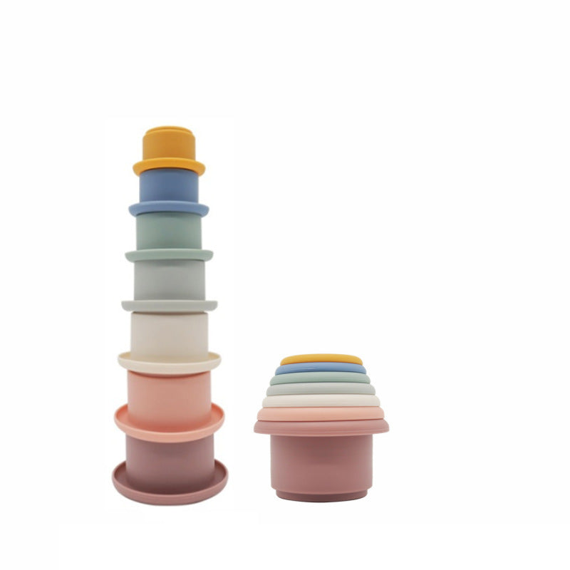 Baby Silicone Stacking Cups – Interactive Educational Toy