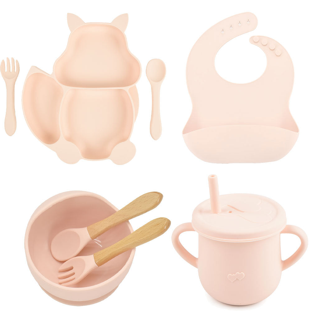 Silicone Baby Feeding & Training Tableware Set