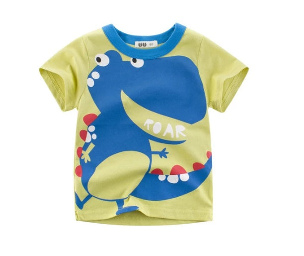 Boys Korean Style Cotton Short Sleeve T-Shirt
