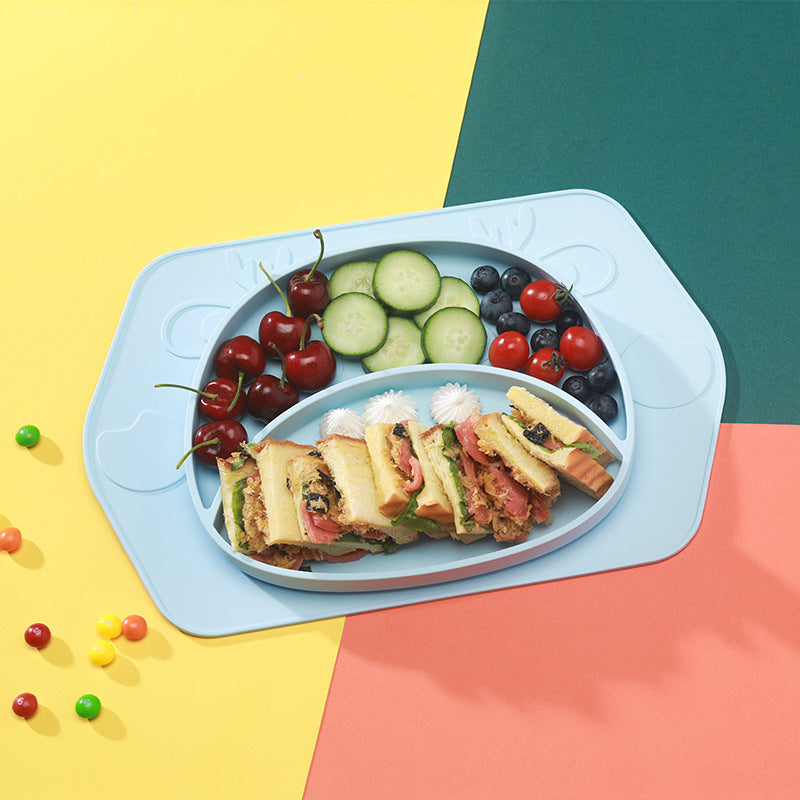 Silicone Non-Slip Baby Feeding Plate – Children’s Tableware Bowl