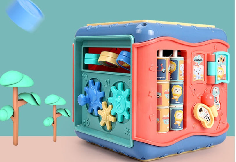 Six-Sided Baby Toy Activity Box