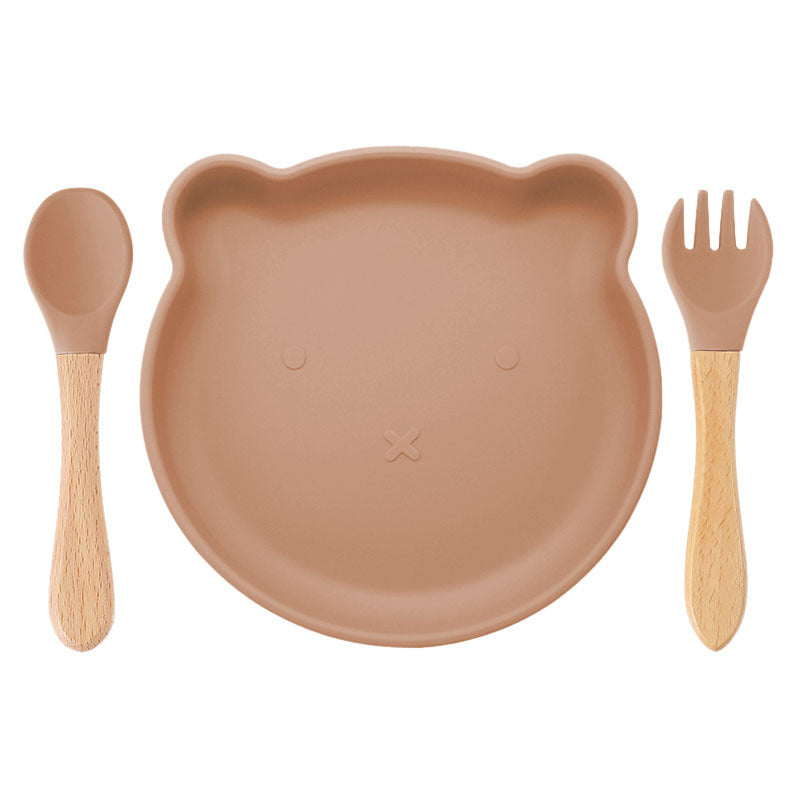 Bear Silicone Baby Tableware Set – Feeding & Food Supplement Set
