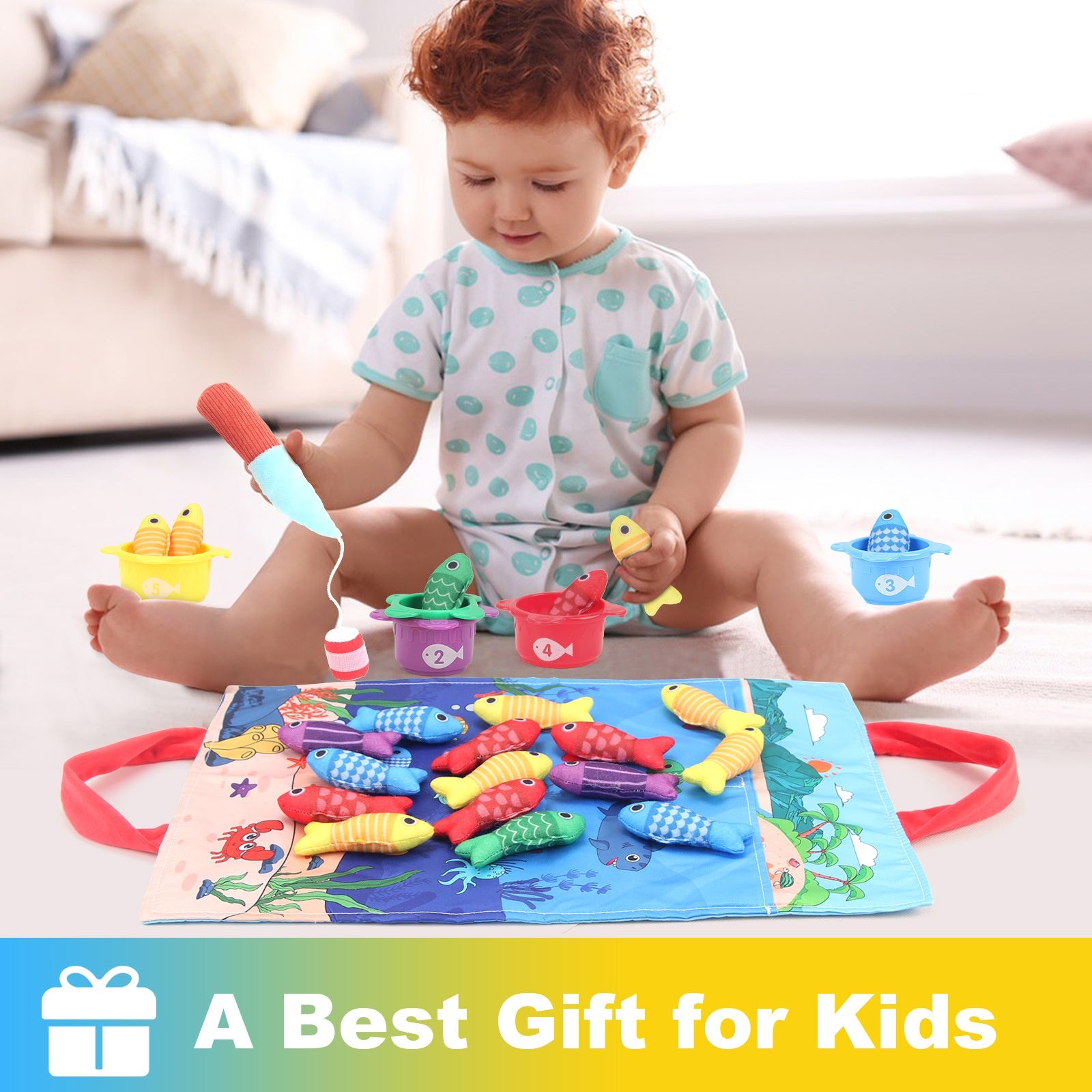 3D Fabric Baby Fishing Toy – Crawling & Early Learning Educational Toy