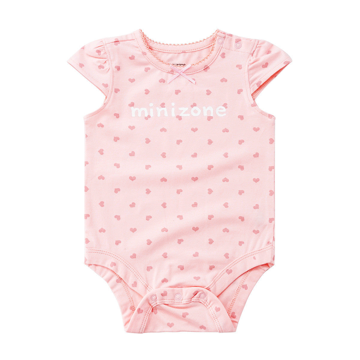 Short-Sleeve Baby Girl Romper