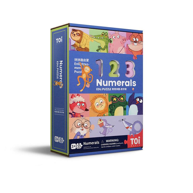Wooden Numbers & Letters Puzzle – Baby Educational Toy