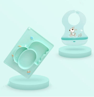 Baby Silicone Suction Bowl – Cartoon Learning Feeding Dish