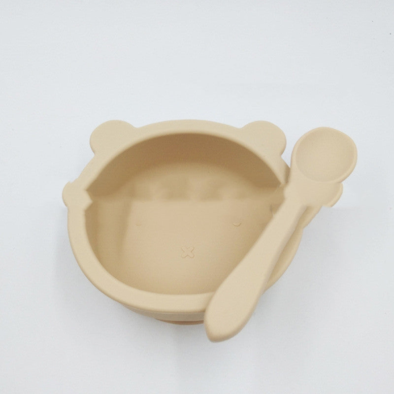 Bear Silicone Suction Bowl – Anti-Fall Baby Feeding & Complementary Food Bowl