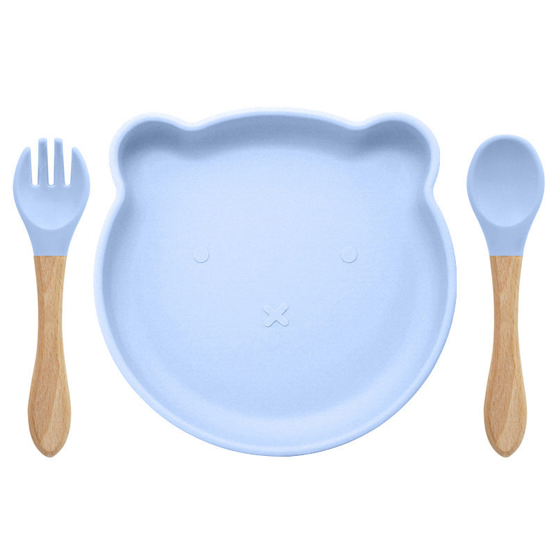 Bear Silicone Baby Tableware Set – Feeding & Food Supplement Set