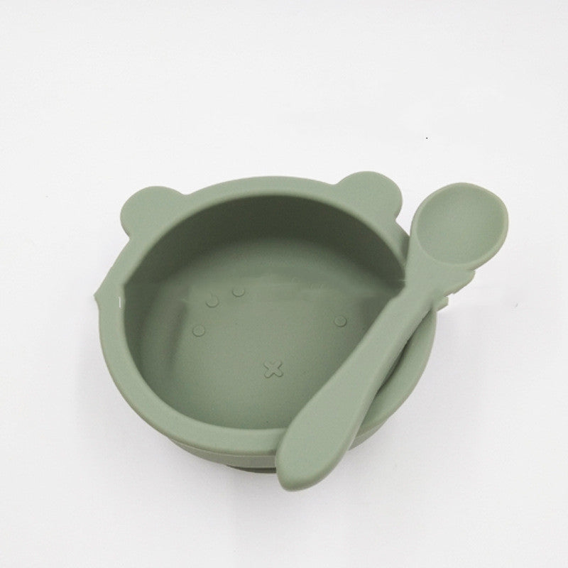 Bear Silicone Suction Bowl – Anti-Fall Baby Feeding & Complementary Food Bowl