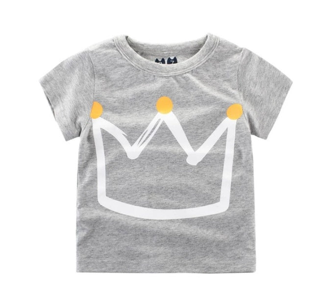 Boys Korean Style Cotton Short Sleeve T-Shirt