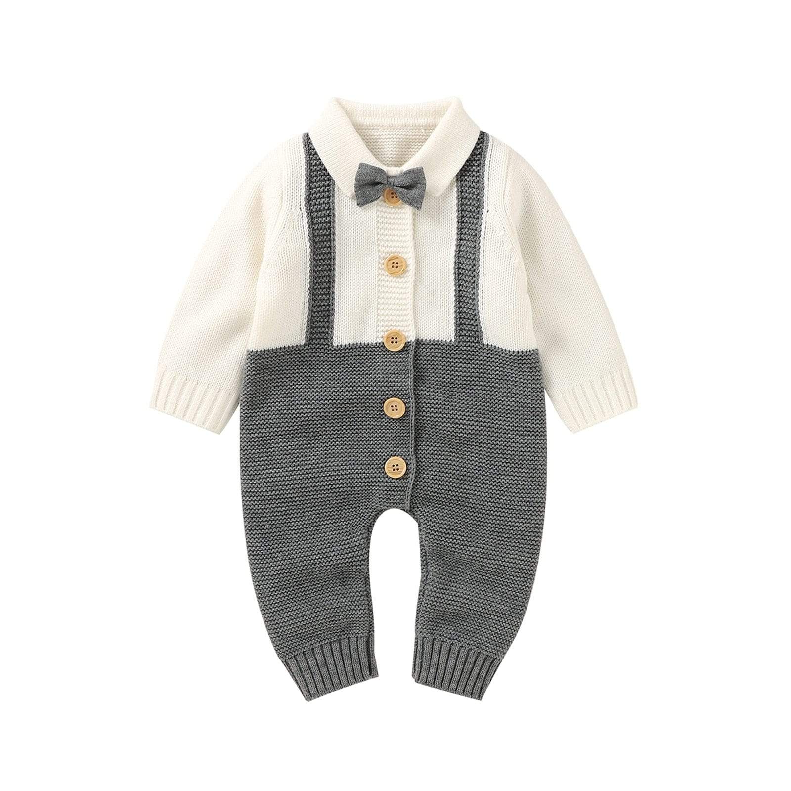 Autumn Baby Gentleman One-Piece Romper – Jumpsuit