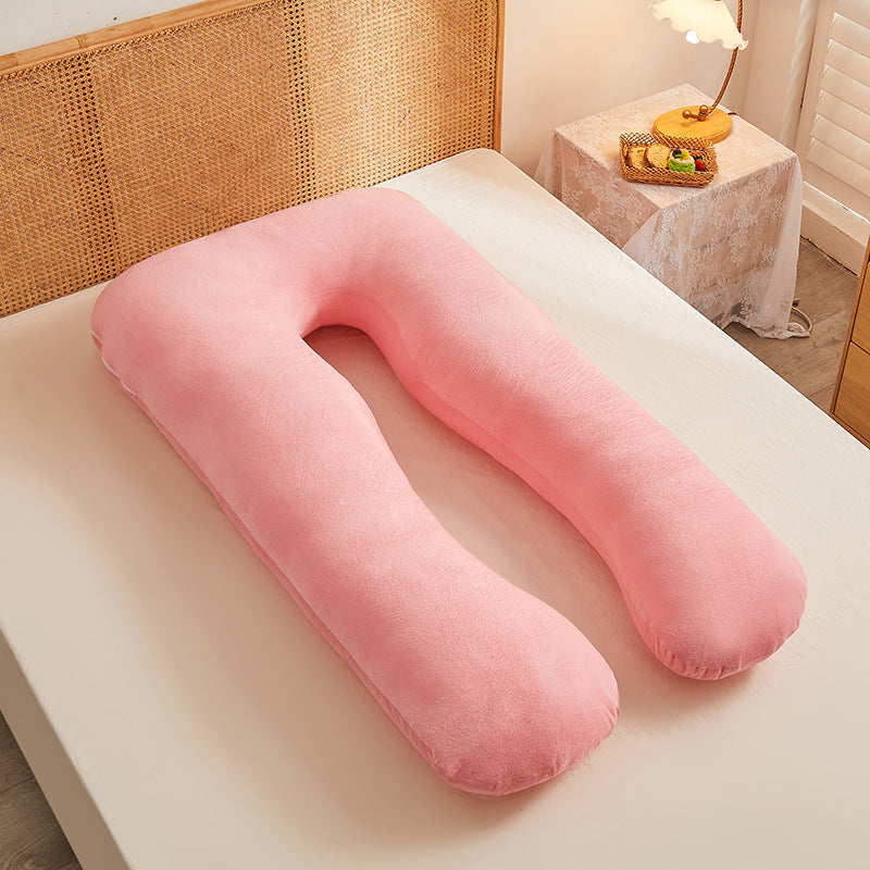 Multifunctional Cotton U-Shape Maternity Pillow – Removable & Washable