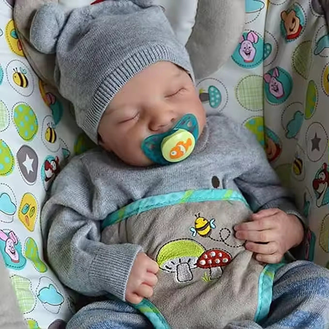 18-Inch Reborn Doll with Cloth Body – Realistic Baby Toy