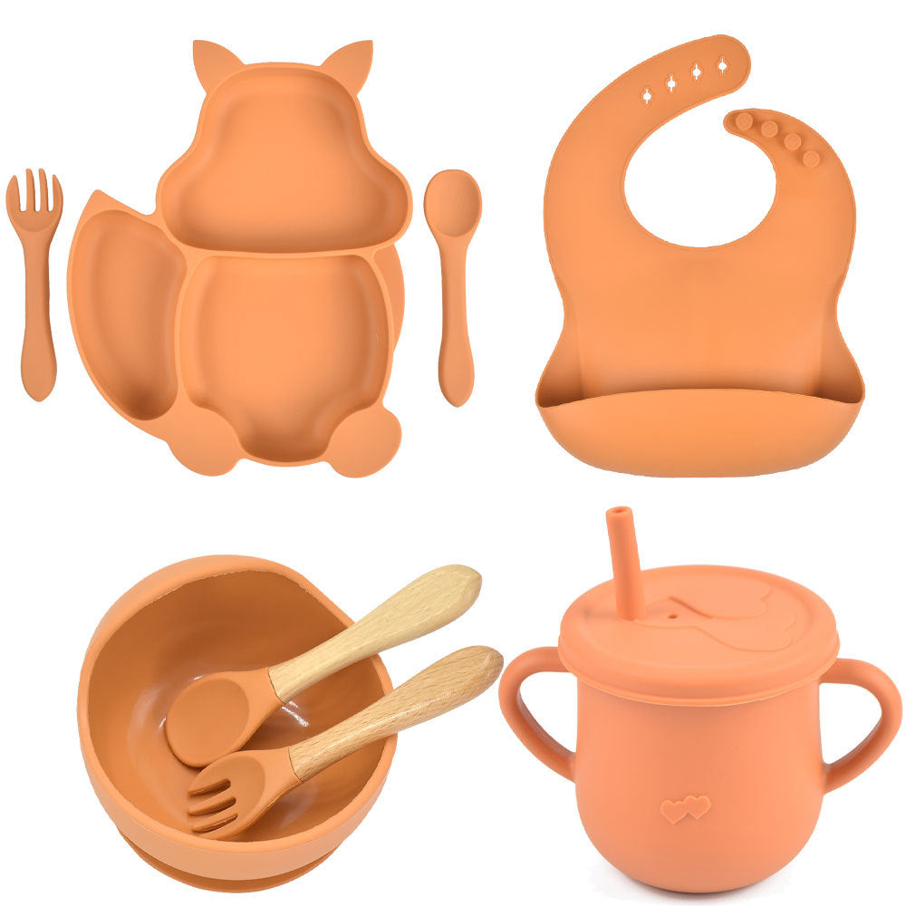 Silicone Baby Feeding & Training Tableware Set