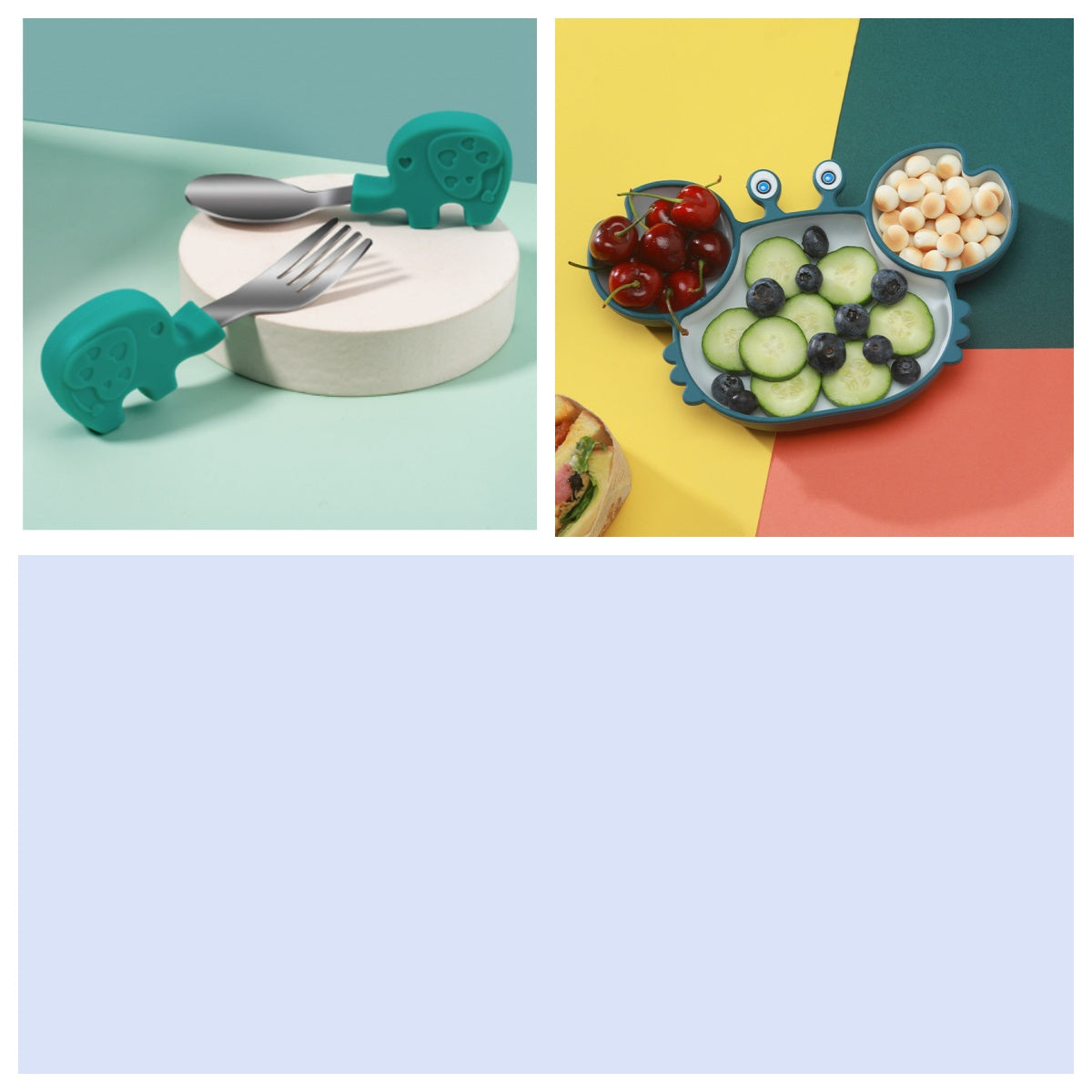 Silicone Non-Slip Baby Feeding Plate – Children’s Tableware Bowl