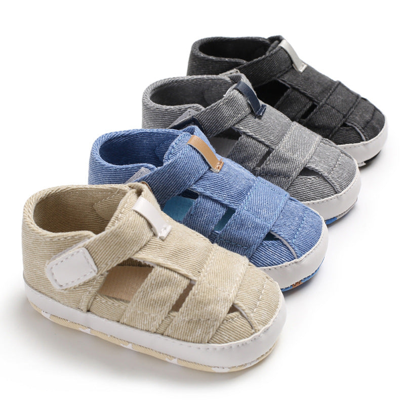 Newborn Baby Boys Summer Crib Sandals Anti Slip First Walkers
