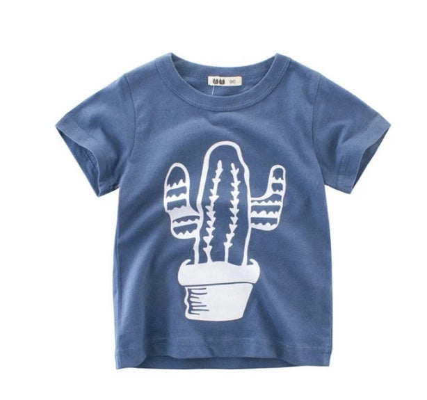 Boys Korean Style Cotton Short Sleeve T-Shirt