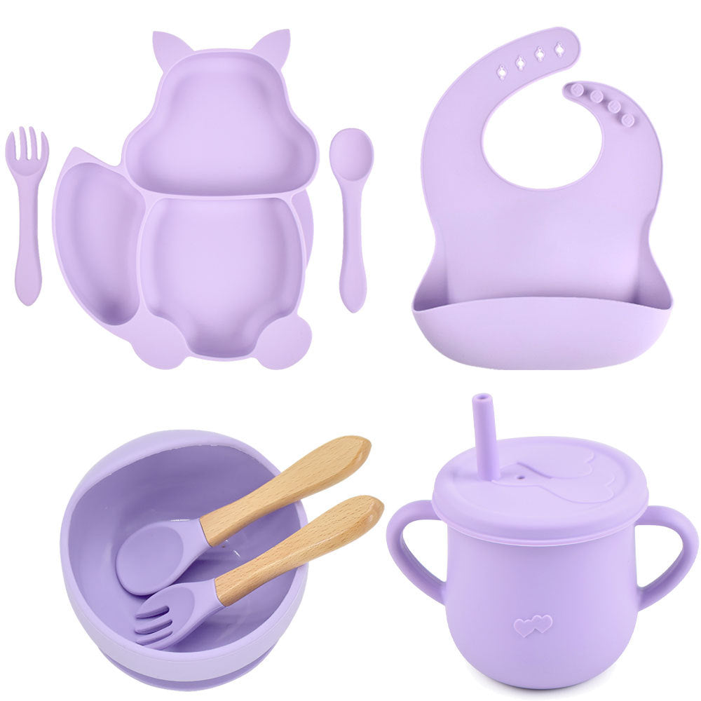 Silicone Baby Feeding & Training Tableware Set