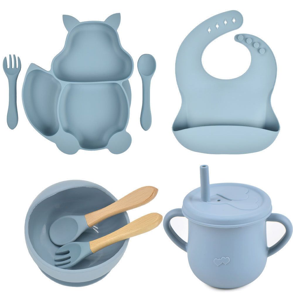Silicone Baby Feeding & Training Tableware Set
