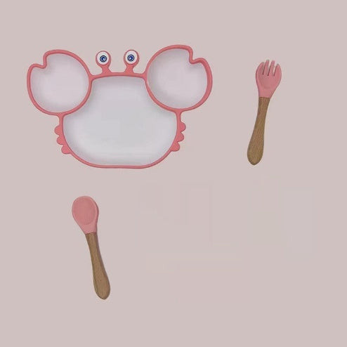 Silicone Non-Slip Baby Feeding Plate – Children’s Tableware Bowl