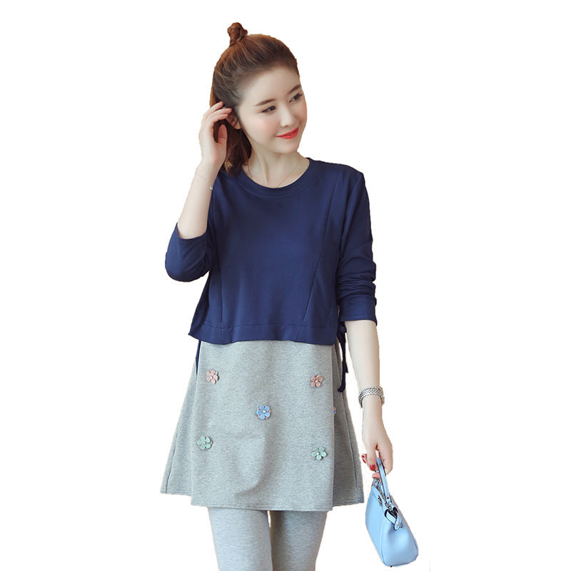 Loose Spring Maternity & Breastfeeding Dress