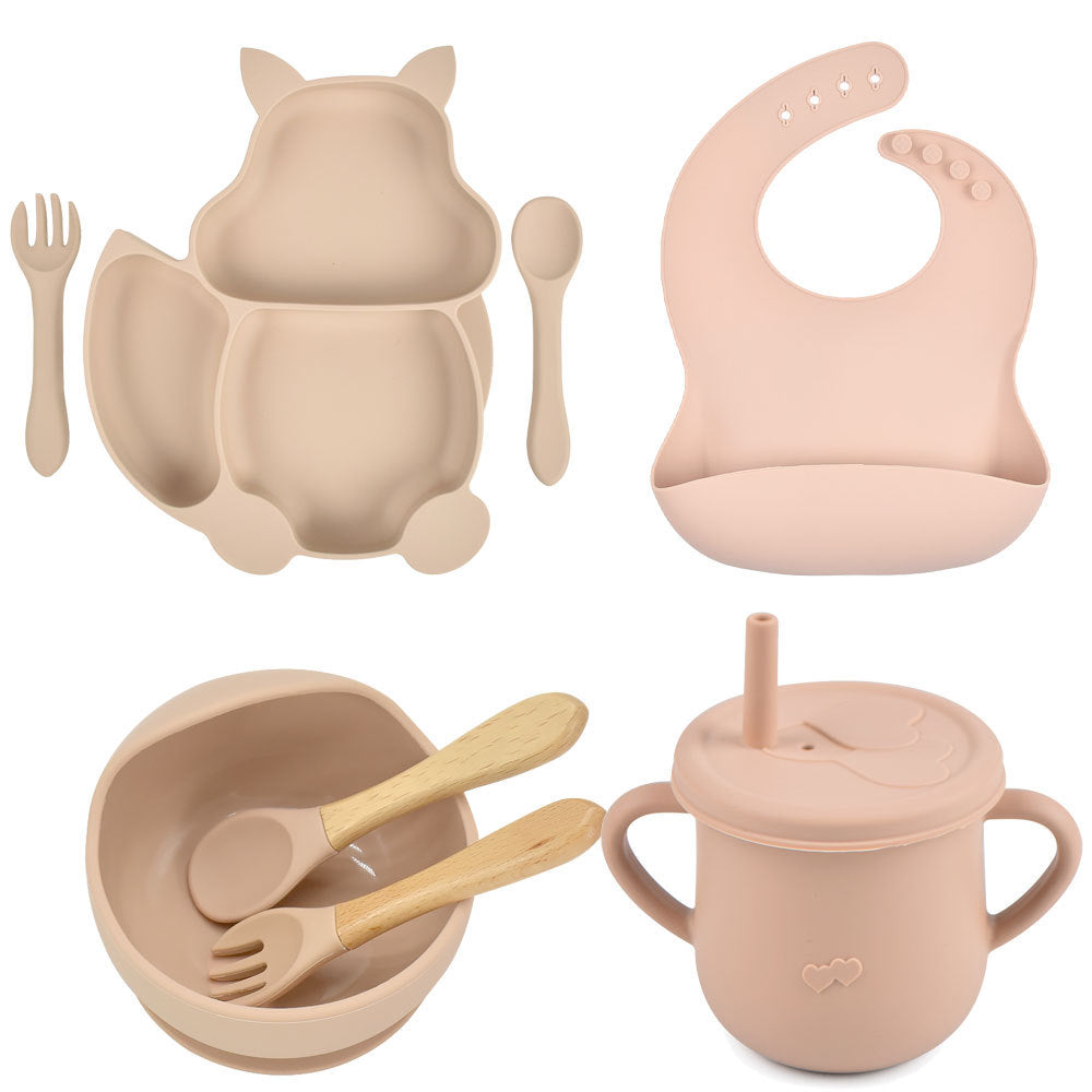 Silicone Baby Feeding & Training Tableware Set