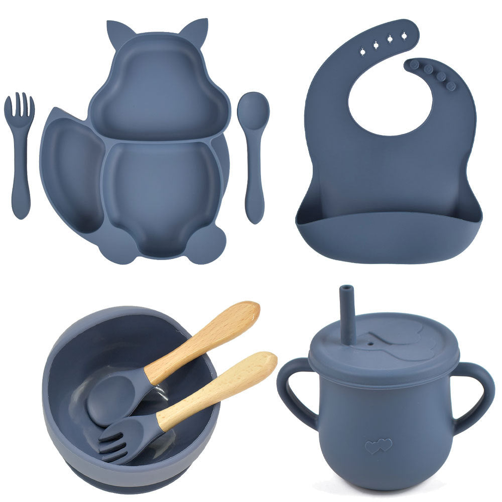 Silicone Baby Feeding & Training Tableware Set
