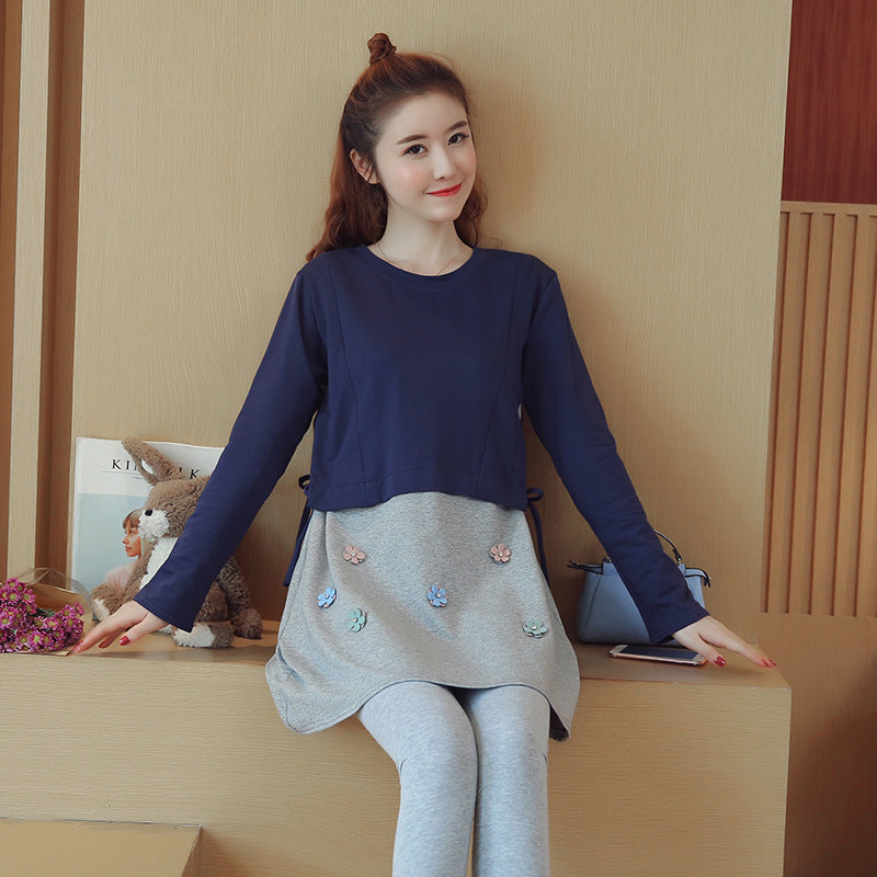 Loose Spring Maternity & Breastfeeding Dress