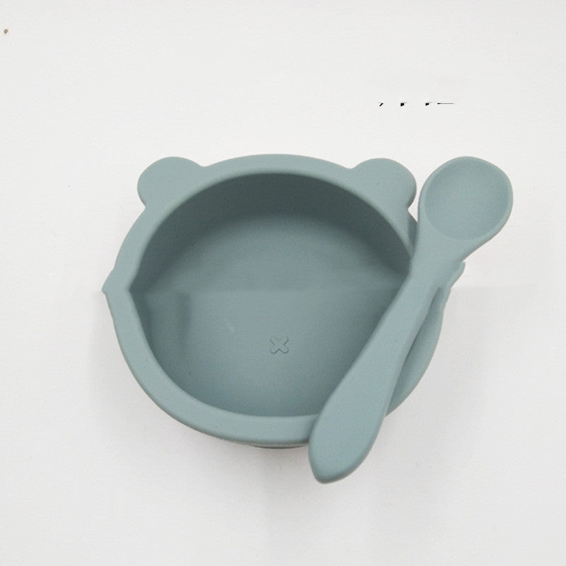 Bear Silicone Suction Bowl – Anti-Fall Baby Feeding & Complementary Food Bowl