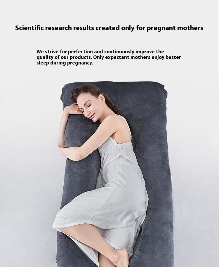 Multifunctional Cotton U-Shape Maternity Pillow – Removable & Washable