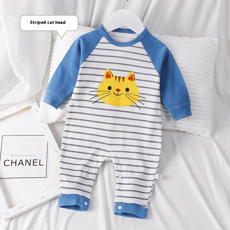Autumn Cotton Baby Romper Pajamas