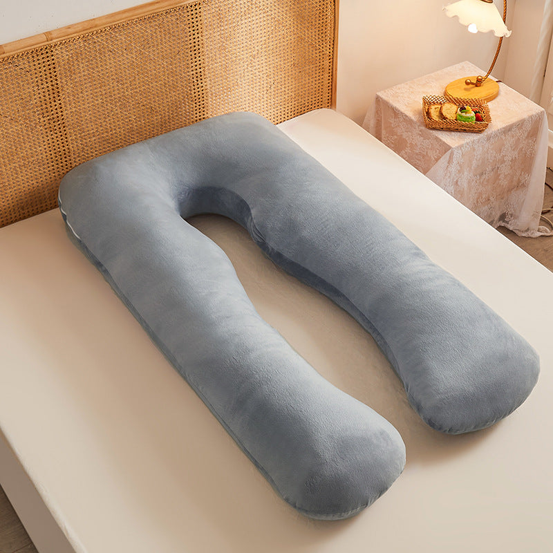 Multifunctional Cotton U-Shape Maternity Pillow – Removable & Washable